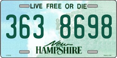 NH license plate 3638698