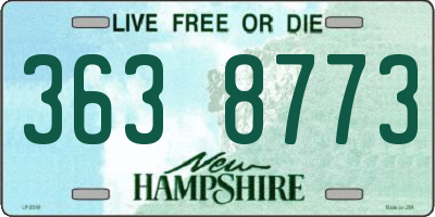 NH license plate 3638773