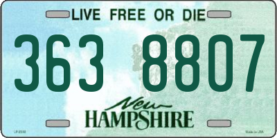 NH license plate 3638807