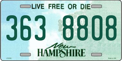 NH license plate 3638808