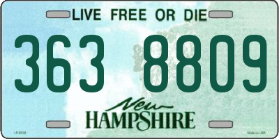 NH license plate 3638809