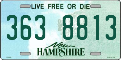 NH license plate 3638813