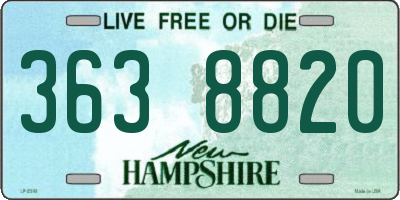 NH license plate 3638820