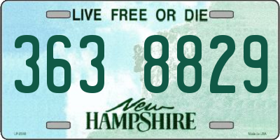 NH license plate 3638829