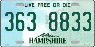 NH license plate 3638833