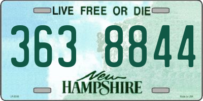 NH license plate 3638844