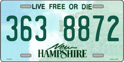 NH license plate 3638872