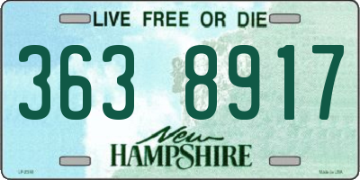 NH license plate 3638917
