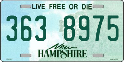 NH license plate 3638975