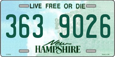 NH license plate 3639026