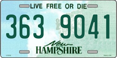NH license plate 3639041