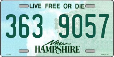 NH license plate 3639057