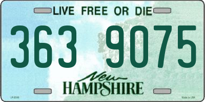 NH license plate 3639075