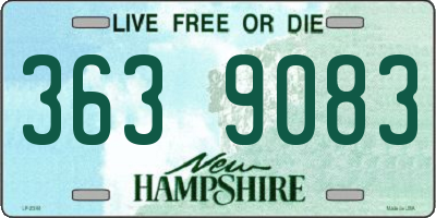 NH license plate 3639083
