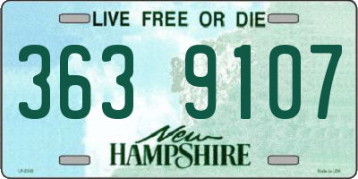 NH license plate 3639107