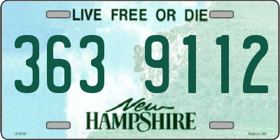 NH license plate 3639112