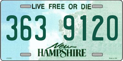 NH license plate 3639120
