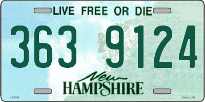 NH license plate 3639124