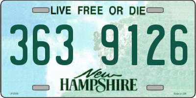 NH license plate 3639126