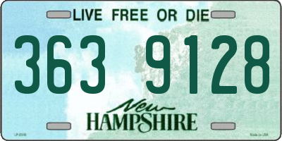 NH license plate 3639128
