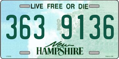 NH license plate 3639136