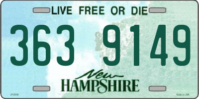 NH license plate 3639149