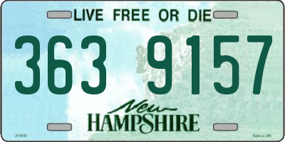 NH license plate 3639157
