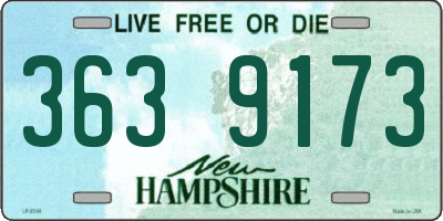 NH license plate 3639173