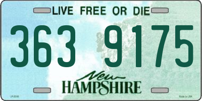 NH license plate 3639175