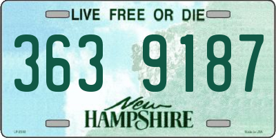 NH license plate 3639187