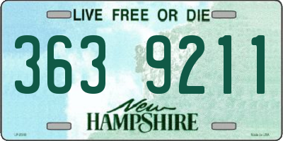 NH license plate 3639211