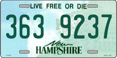 NH license plate 3639237