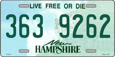 NH license plate 3639262