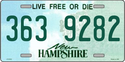 NH license plate 3639282