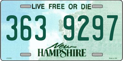 NH license plate 3639297
