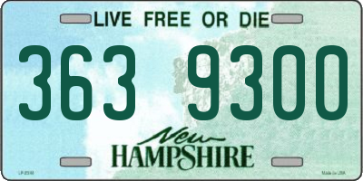 NH license plate 3639300