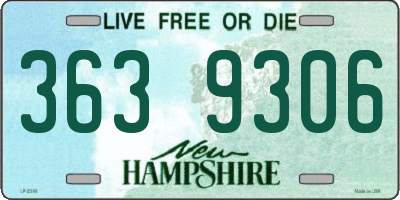 NH license plate 3639306
