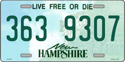 NH license plate 3639307
