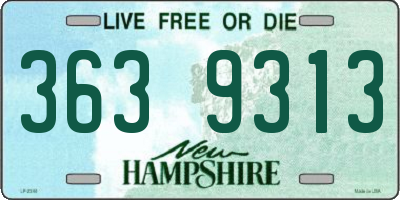 NH license plate 3639313