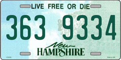 NH license plate 3639334