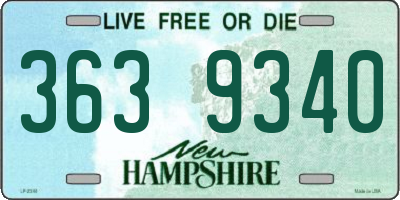 NH license plate 3639340