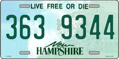 NH license plate 3639344