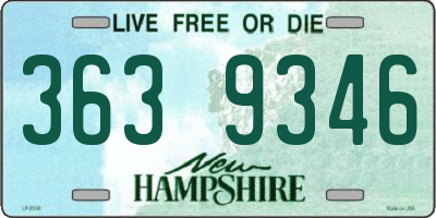 NH license plate 3639346