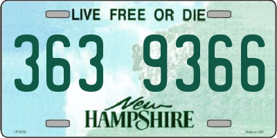NH license plate 3639366