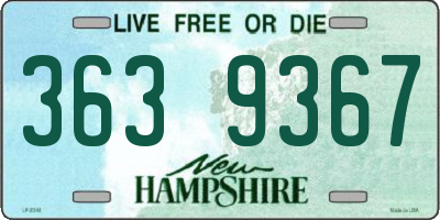 NH license plate 3639367