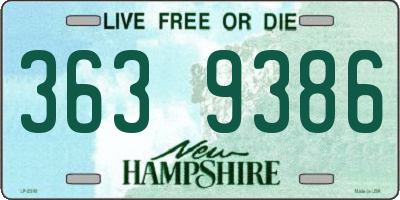 NH license plate 3639386