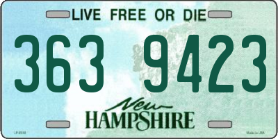 NH license plate 3639423