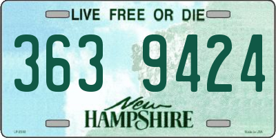 NH license plate 3639424