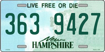 NH license plate 3639427