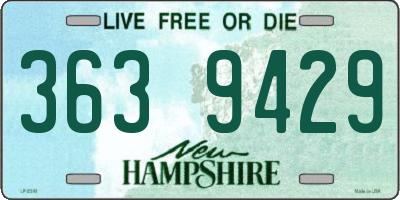 NH license plate 3639429